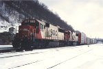 Westbound vehicle train